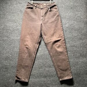 Vintage Levis 551 Jeans Womens 12 Brown Relaxed Tapered Leg 90s Made in USA